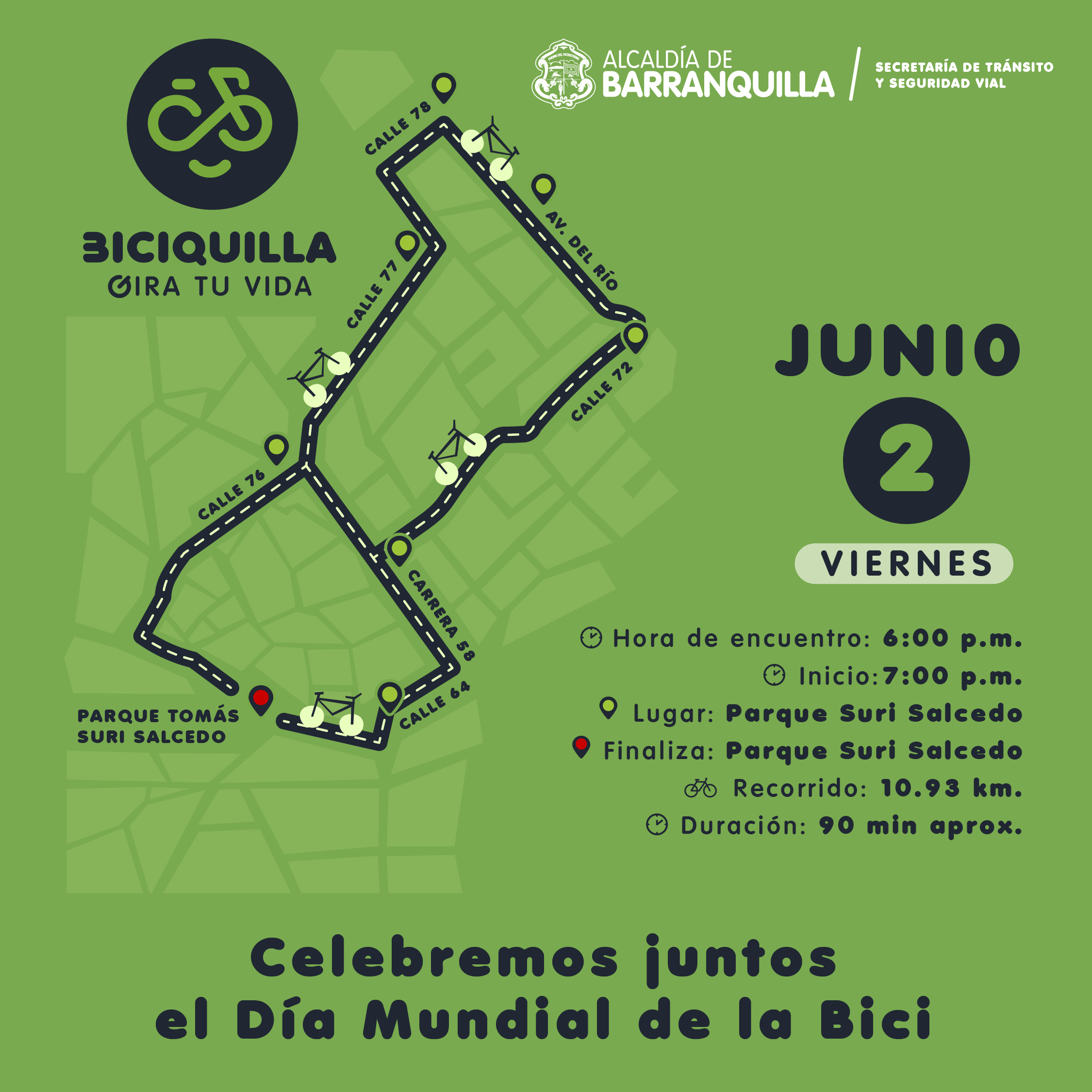 Ruta de ciclismo