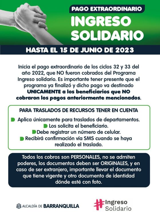 Infografía Pago Ingreso Solidario.