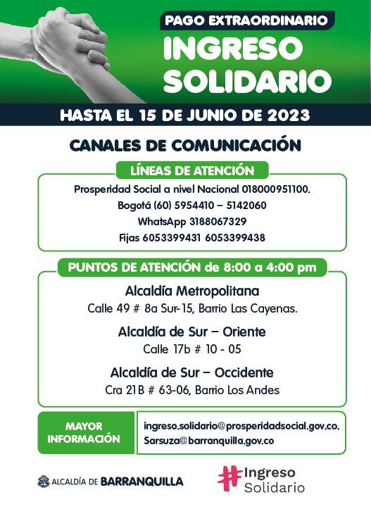 Infografía Pago Ingreso Solidario.