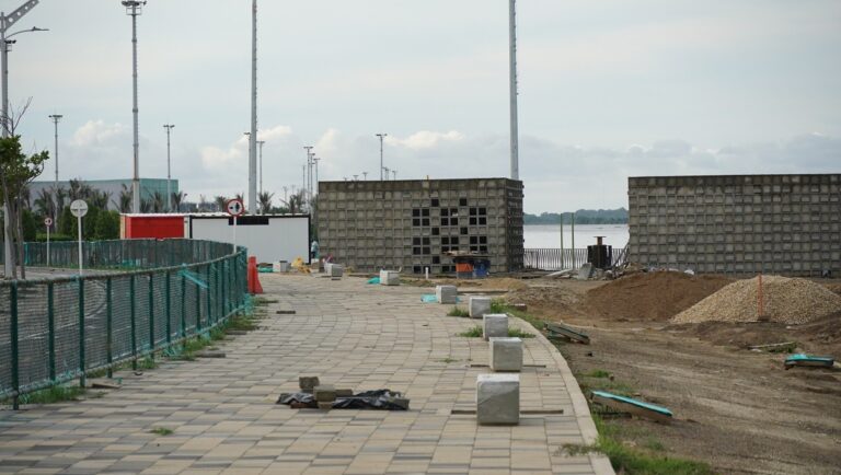 Obras de construcción en el Gran Malecón