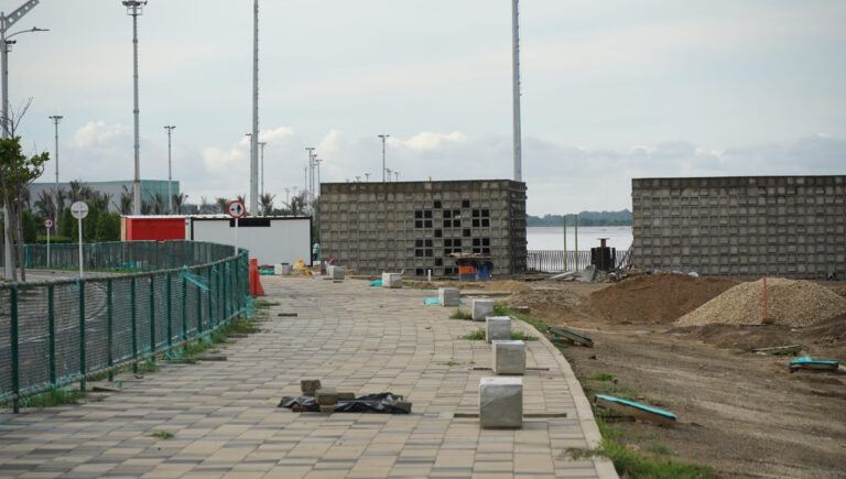 Vista de obras tercera etapa malecón 