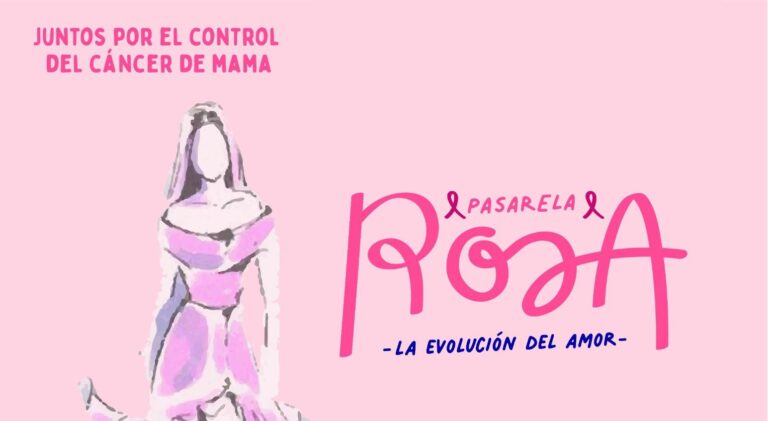 Banner mujer en animación desfilando