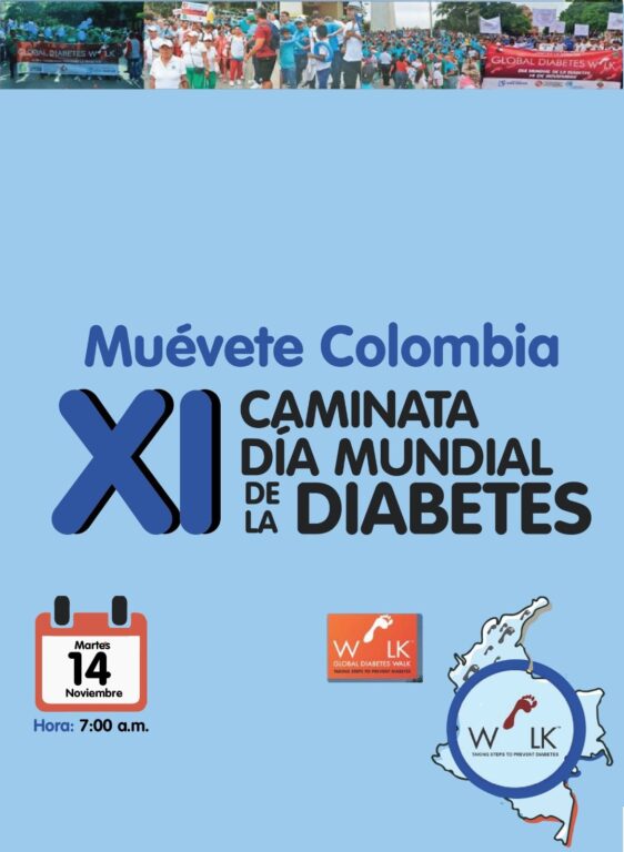 Afiche Caminata Día Mundial de la Diabetes