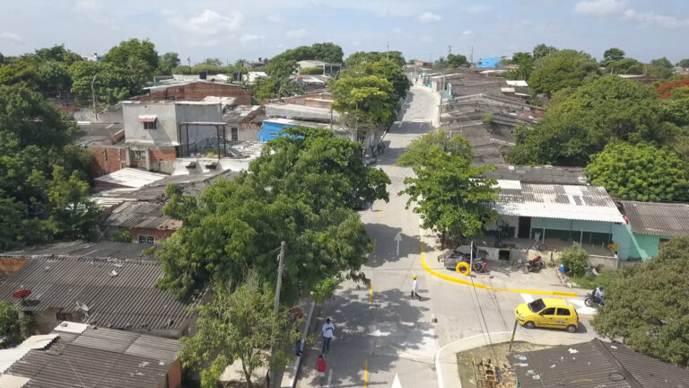 Vista desde arriba vías inauguradas