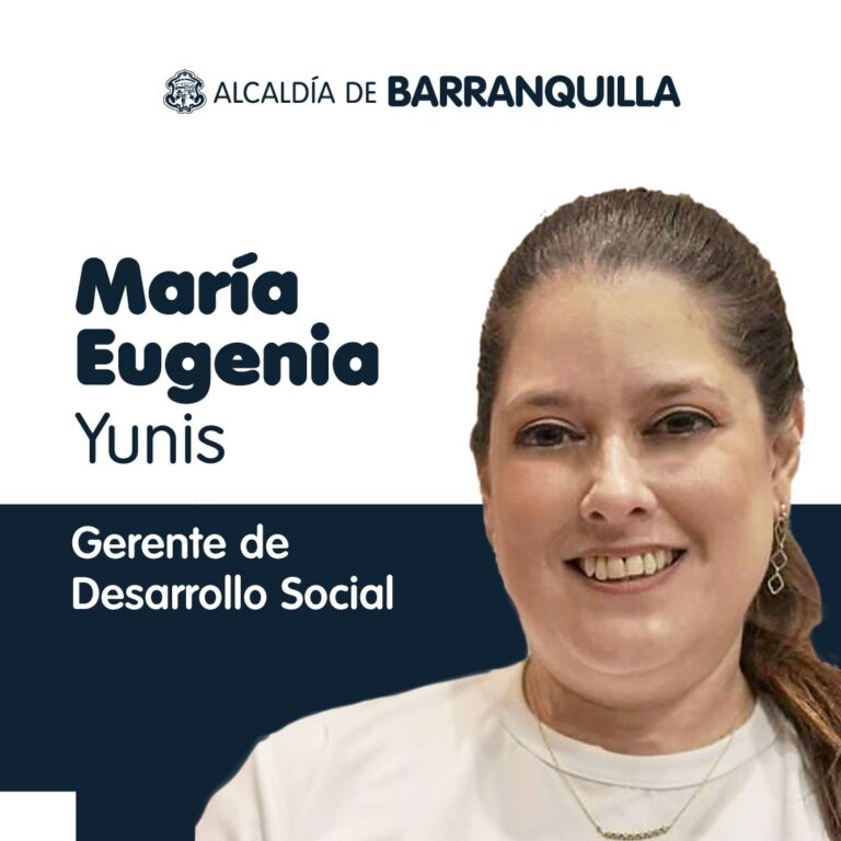 María Eugenia Yunis, Gerente de Desarrollo Social.