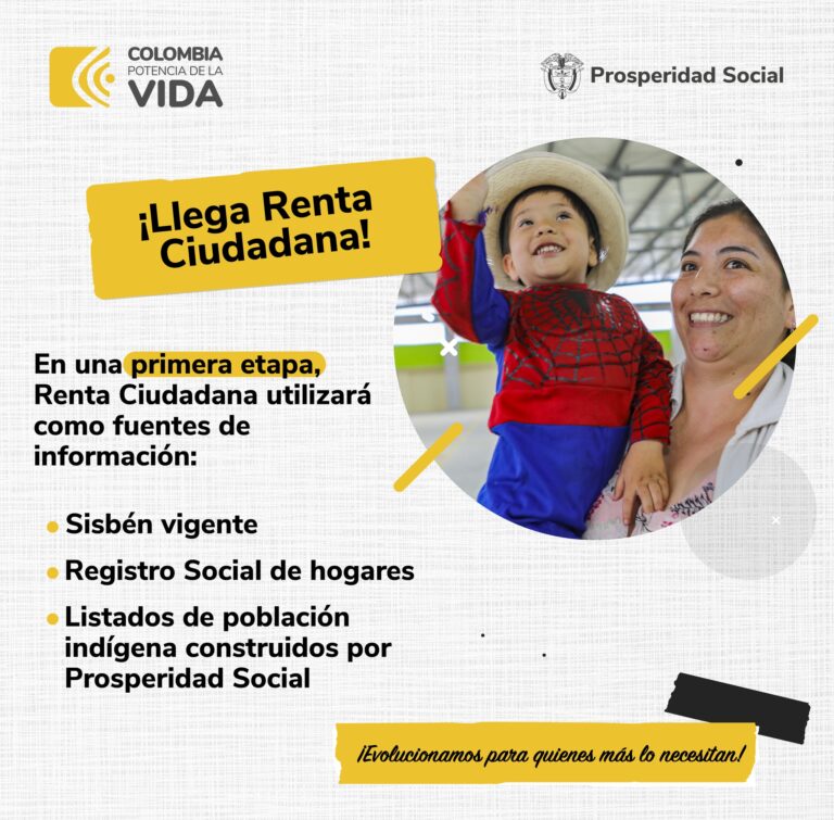 Infografía renta ciudadana.