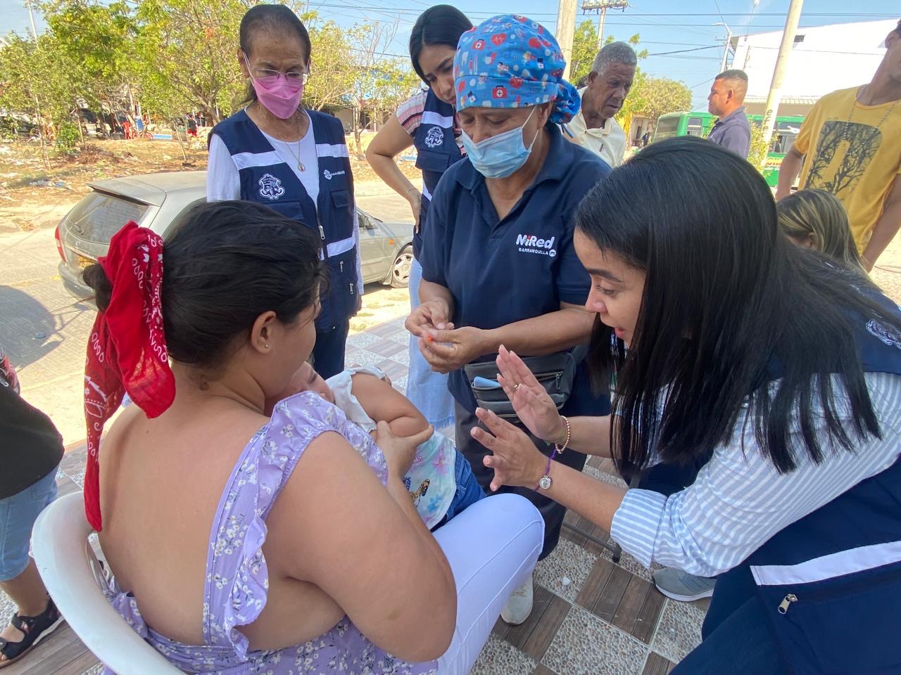 Secretaría de Salud en jornada de vacunación