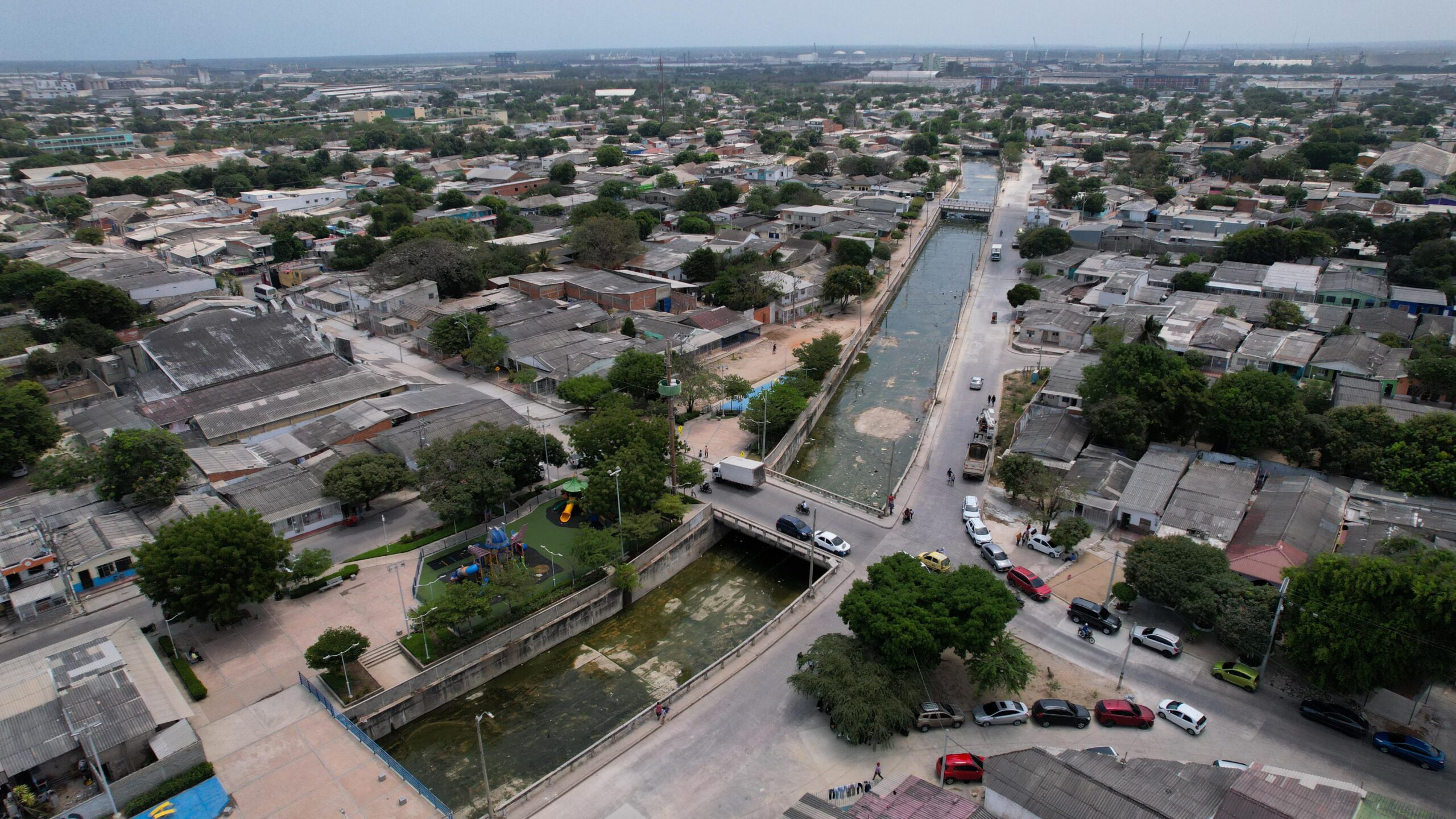 Panorámica aérea suroriente de la ciudad