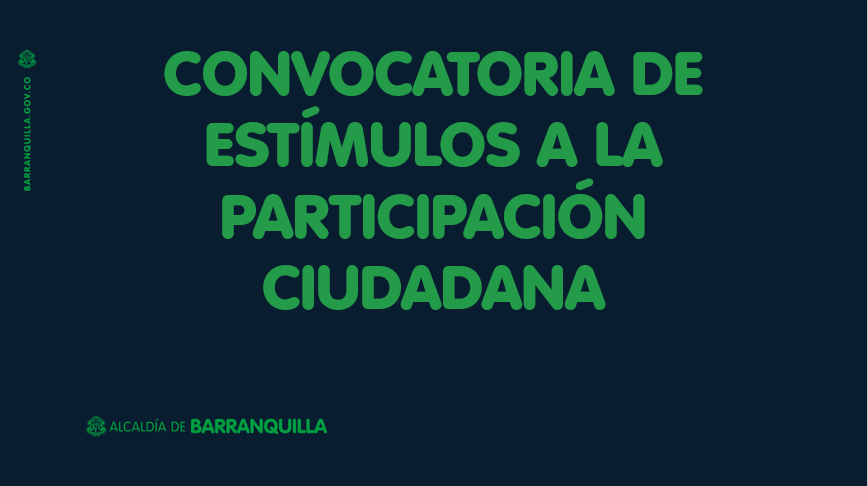 Banner Convocatoria de estímulos a la participación ciudadana.