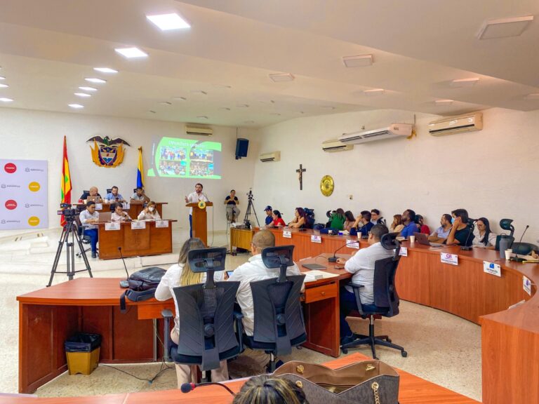 Andrés Rengifo durante presentación en el Concejo 