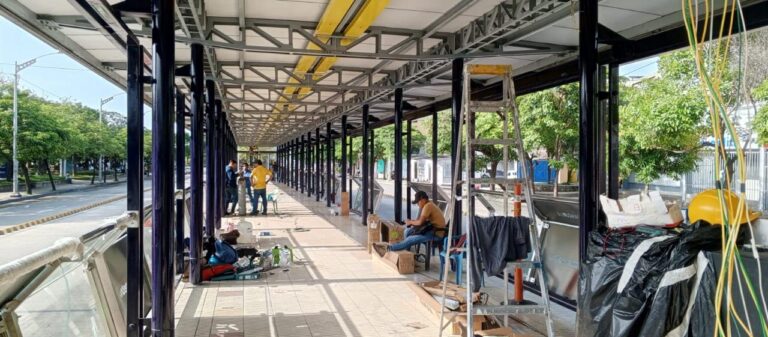 Obras de modernización del Transmetro