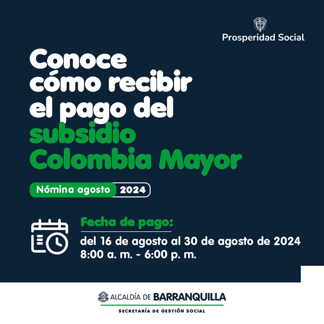 Banner pago subsidio Colombia Mayor