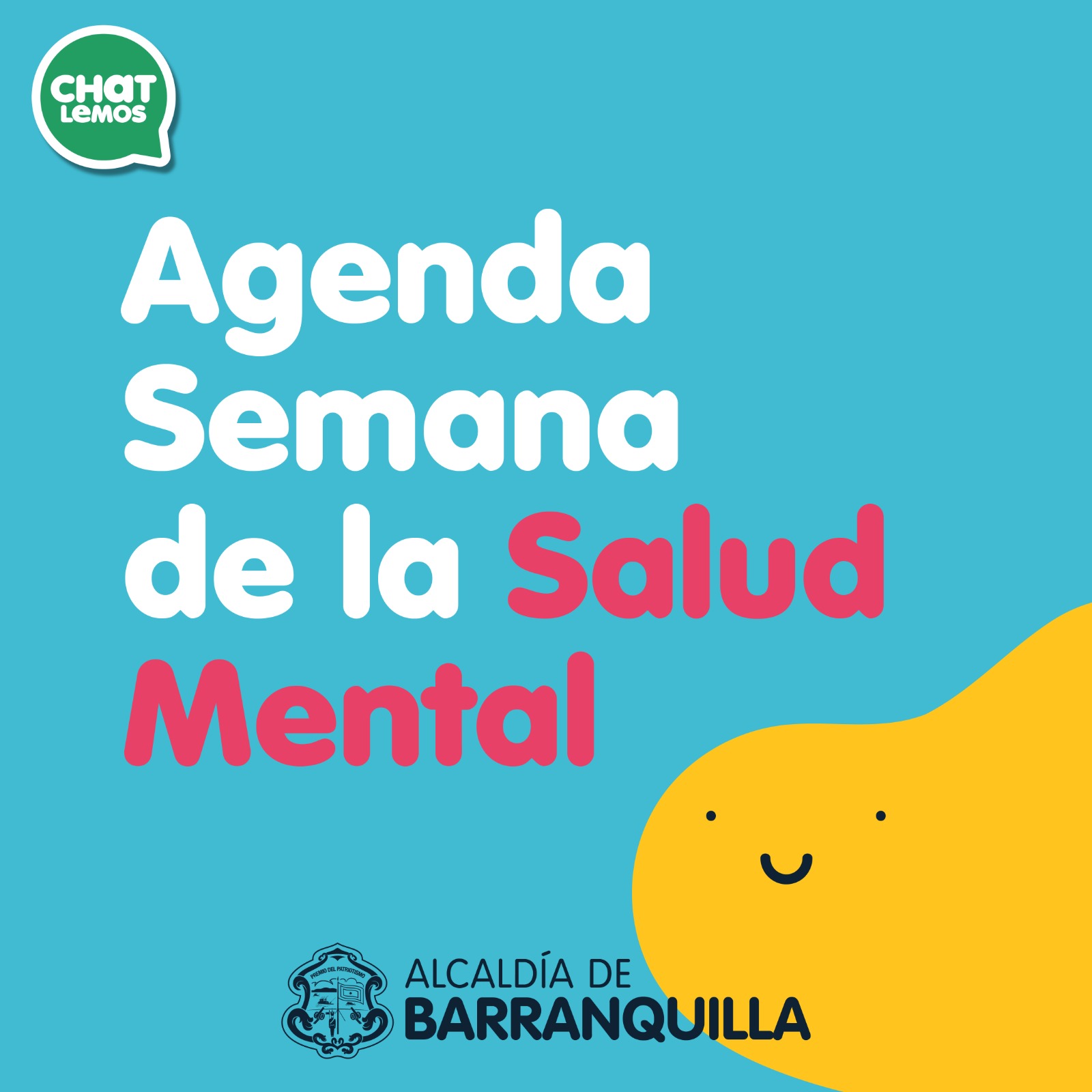 Banner de la agenda de la semana de Salud Mental