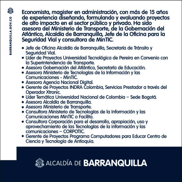 Perfil Profesional de secretaria de Tránsito y seguridad Vial