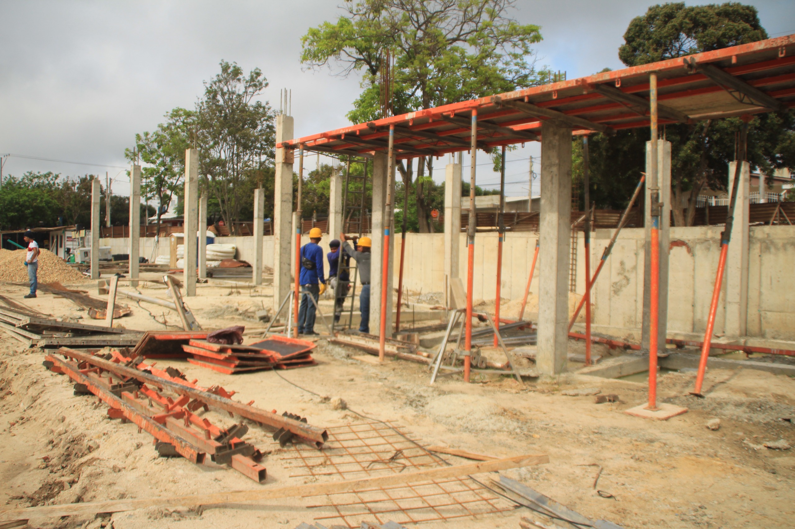 Avance obras polideportivo La Magdalena
