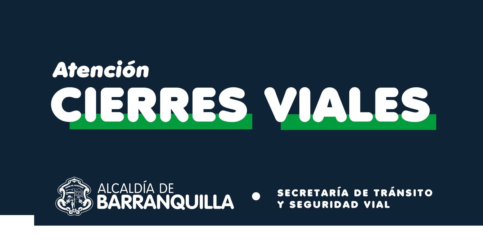 Cierres viales en la Avenida Circunvalar