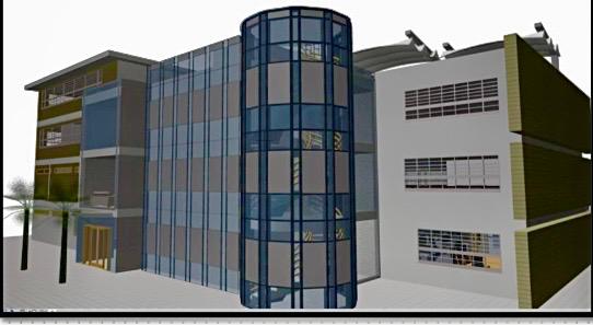 Render del Centro Estratégico de Fusión Contra el Multicrimen Transnacional del Caribe, CEFCA.
