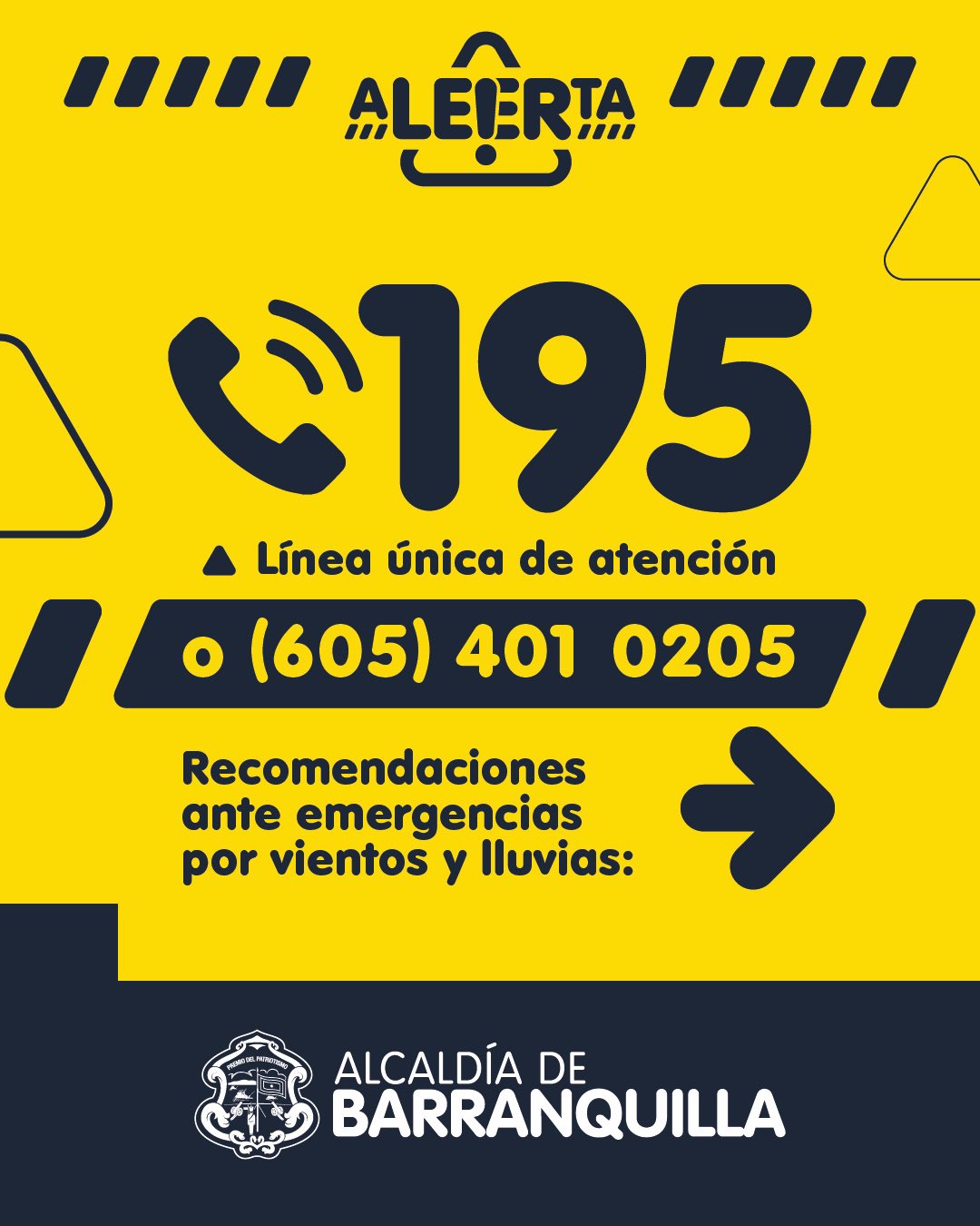 Pieza gráfica sobre recomendaciones de lluvias.