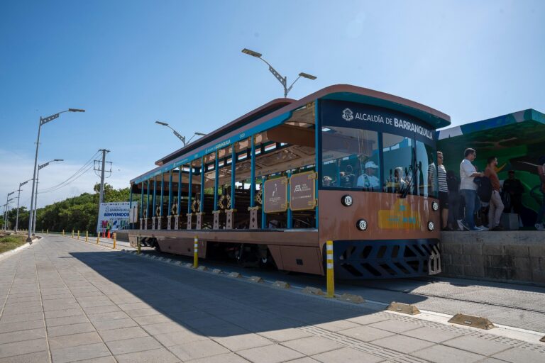El tren turístico en funcionamiento, uno de los nuevos atractivos que tiene Barranquilla.