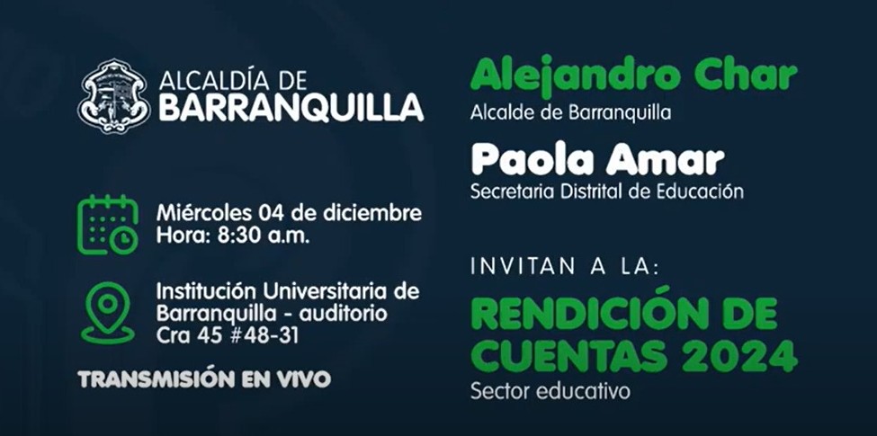 Invitación al evento de rendición de cuentas de la Secretaría de Salud.