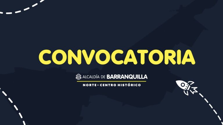 Pieza con texto que dice: convocatoria