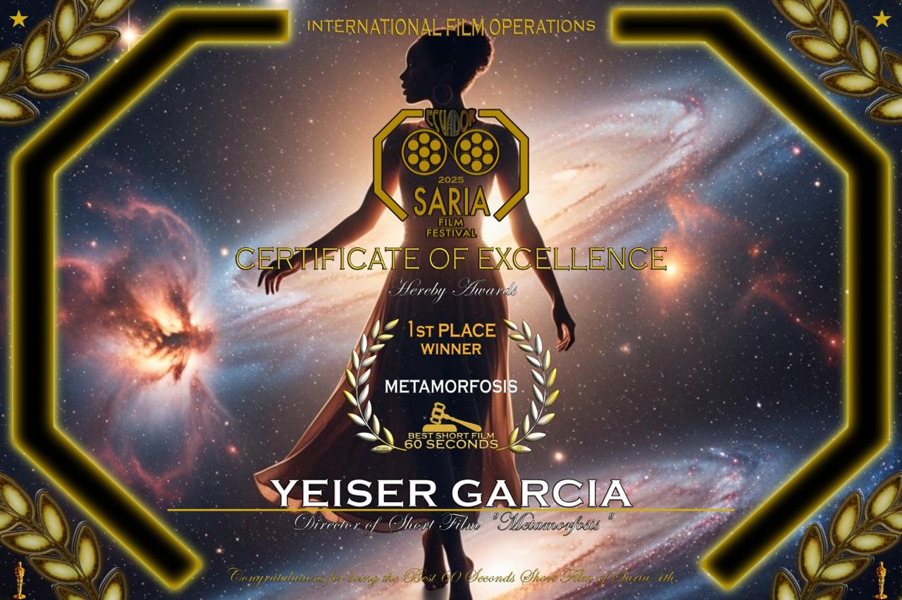 Portada de video ganador del primer puesto en la categoría Filminuto del Saria Film Festival.