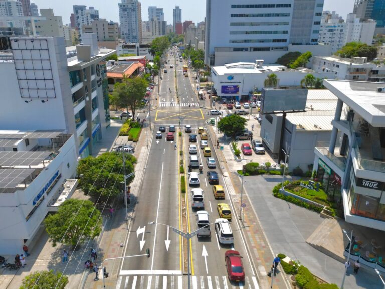 Carros sobre la carrera 51B