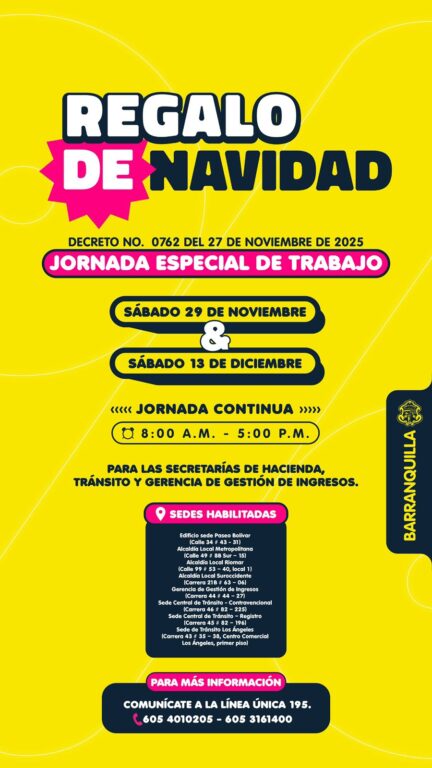 Sedes habilitadas y horario de atención