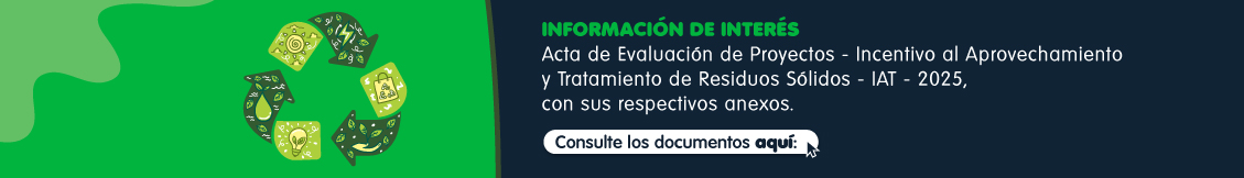 Banner acta de evaluación de proyectos incentivo IAT 2025