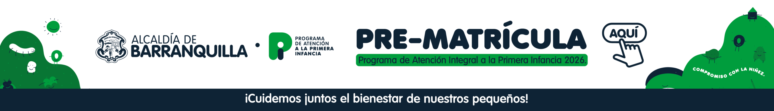 Banner matriculas Programa atención primera infancia