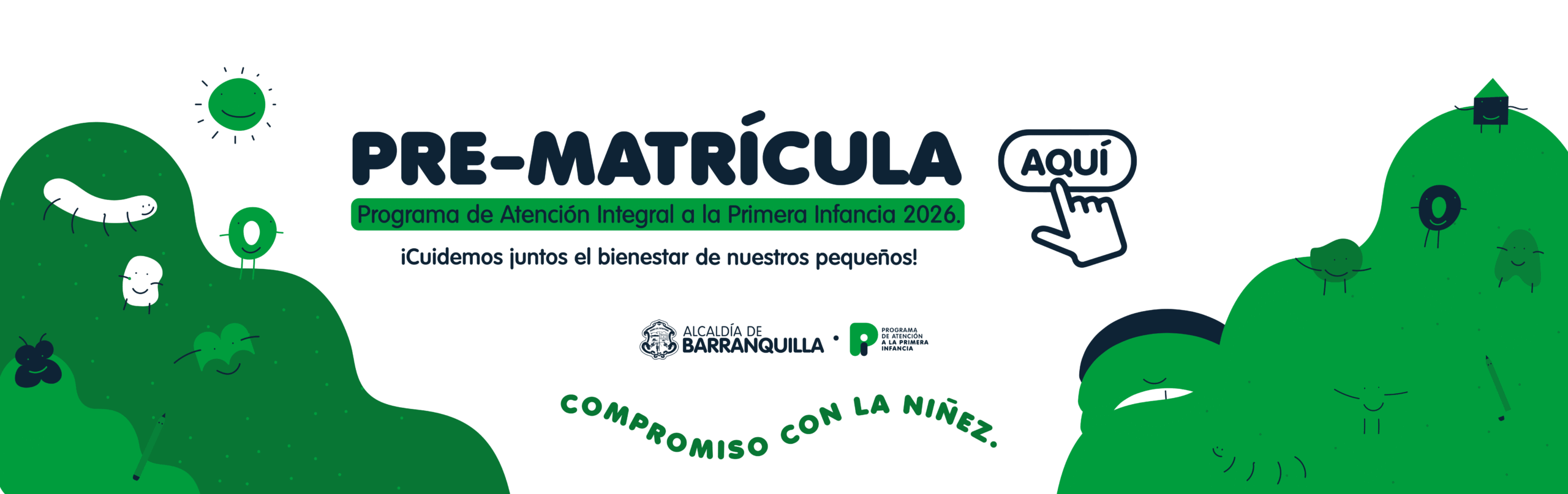 Banner matriculas Programa atención primera infancia