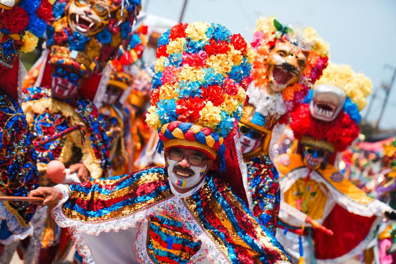 Personajes danza del Congo.