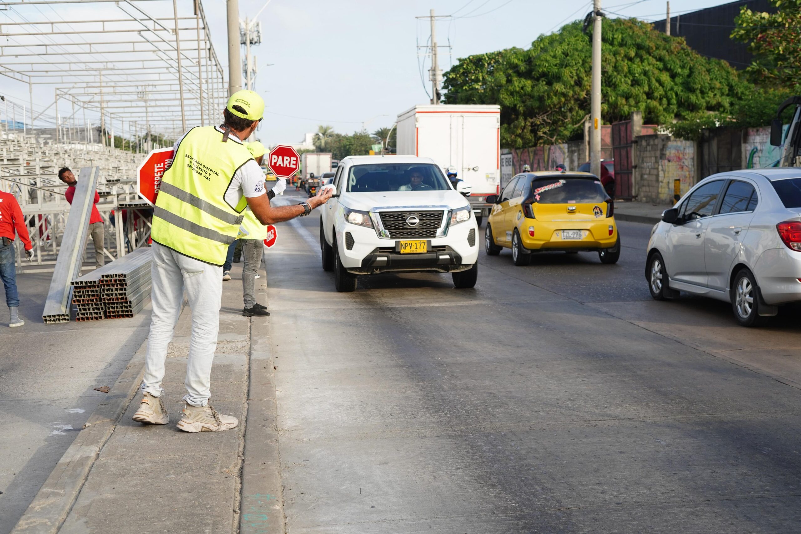 Por montaje de palcos se habilitará contraflujo en la Vía 40