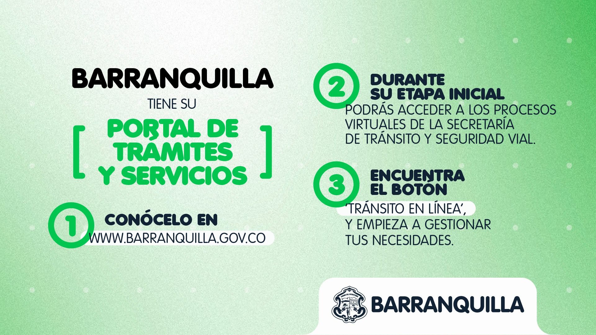 Pieza gráfica nuevo portal para trámites de servicios