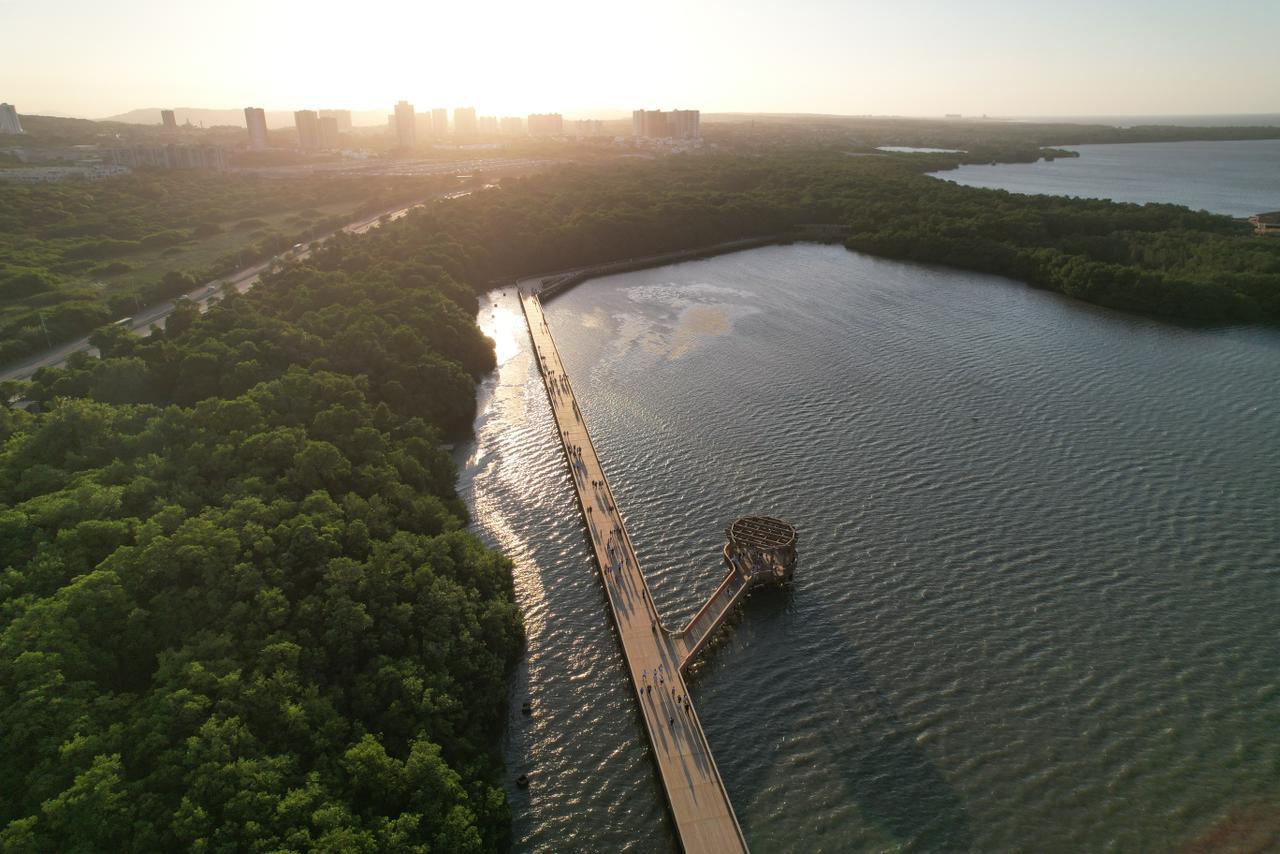 Vista aérea de Ciénega de mallorquín