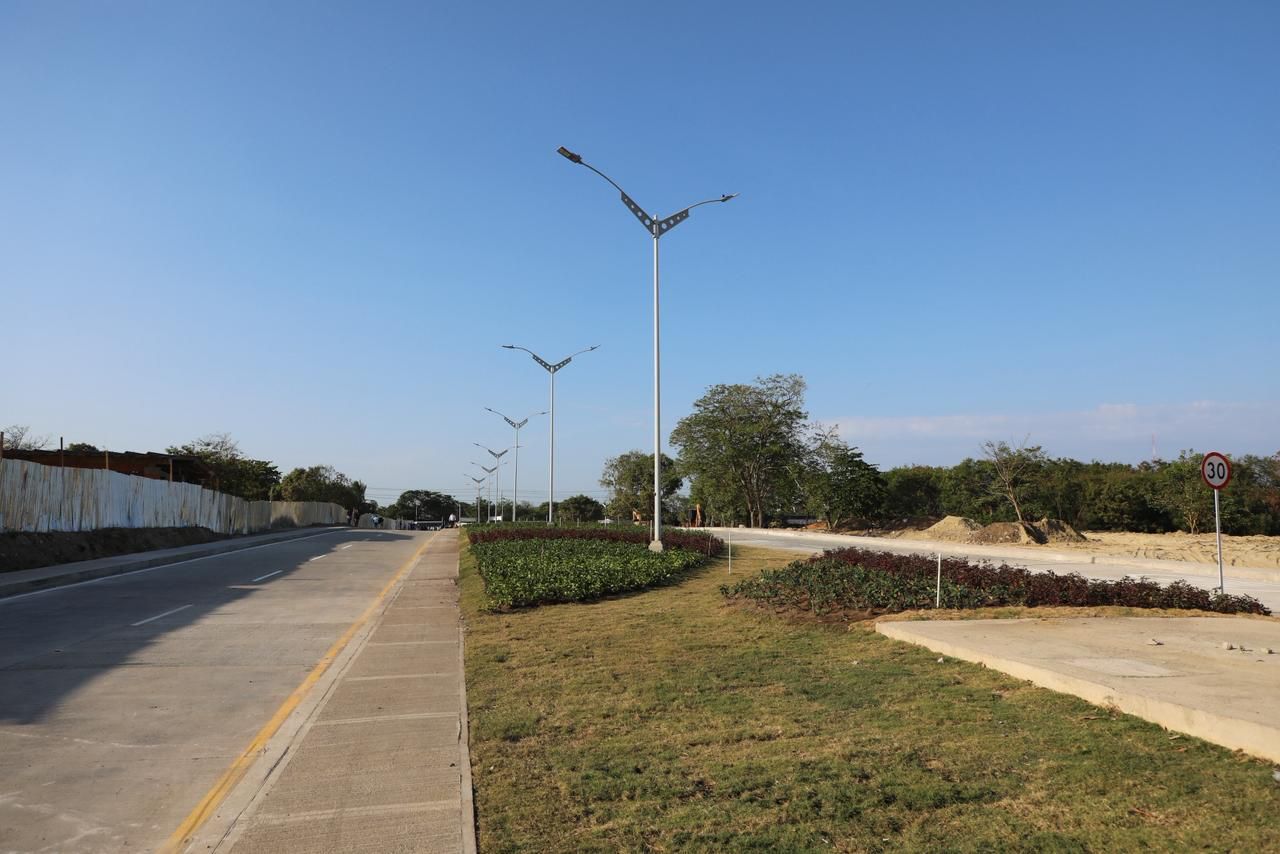 vista de la nueva vía en Las Gardenias